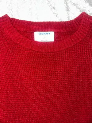Old Navy Red Knit Sweater thumbnail 3
