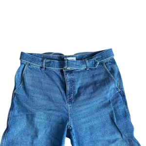 LOFT Wide Leg Jeans Medium Wash Belted High Rise Denim Trousers Size 10/30 thumbnail 2