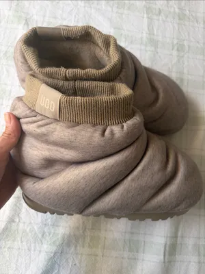 UGG Spaceslider Padded Slip-On Loungewear Slippers in Light Taupe thumbnail 6