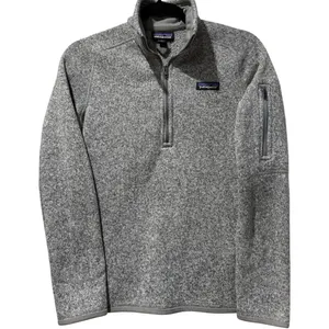 Patagonia Women's Better Sweater 1/4-Zip Fleece Pullover Jacket Light GraySmall thumbnail 1