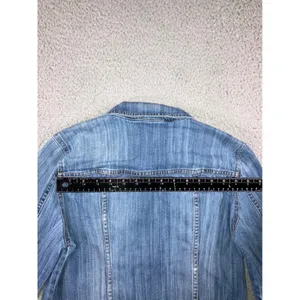 a.n.a Studded Denim Jacket Women M Distressed Trucker Punk Biker y2k‎ Western Cowgirl thumbnail 16