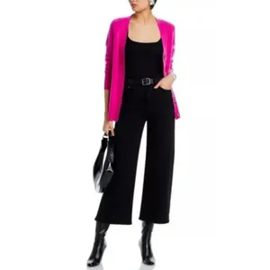 C by Bloomingdale's Cashmere Cardigan Women XS Pink V-Neck Button Front V9702 thumbnail 9
