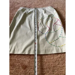 Harold’s Beige Pencil Skirt with Multicolor Embroidery - Size 2 thumbnail 4