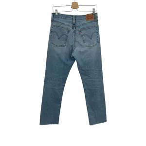 Levi's Wedgie‎ Straight Jeans Distressed Denim Medium Wash Blue Size 30 thumbnail 11