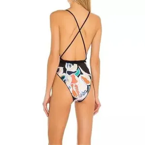 Maaji Evening Ambiance‎ Reversible Safari Plunge Neck One-Piece Swimsuit- New thumbnail 3