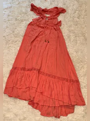 New FREE PEOPLE Moonlight Ocean Maxi in Burnt Coral Size L thumbnail 13