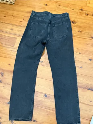Agolde Black Washed Button-Fly Jeans thumbnail 11