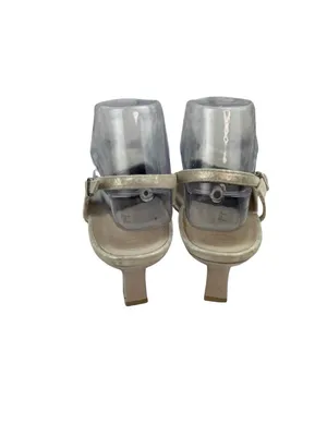 *Paul Green Tabitha Kitten Heels Womens Size 7 Metallic Gold Ivory Quiet Luxury thumbnail 6