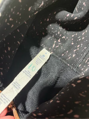 lululemon athletica Black Speckled scuba Hooded Zip Jacket 8 thumbnail 7