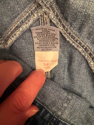 Silver Jeans Rare Vintage Shorts Denim Overalls Stretch Women's 90s VTG y2k, S thumbnail 7