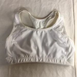 B8 New Balance Sports Bra Off-White Size 32C-D & 34C thumbnail 1