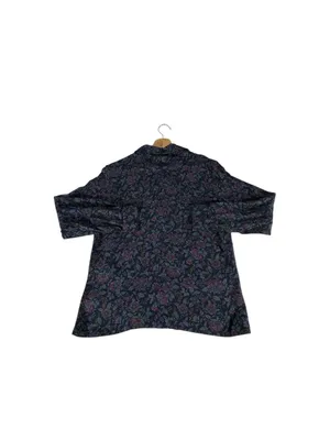 Vintage 90s Pendleton Womens 10 Floral Rayon Blouse Whimsigoth Button Down thumbnail 6