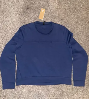 Adidas 3S Perf Swts Sweatshirt Size L Tech Indigo White thumbnail 1