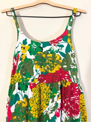 Floral Colorful Tiered Maxi Summer Dress Size XS thumbnail 4