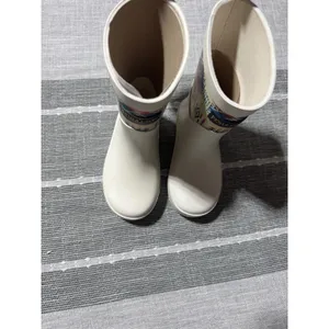 Pendleton Kids Rain Boots Western Navajo Print White Rubber Size 7 8 thumbnail 5
