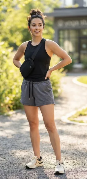 LULULEMON | Women’s Heather Gray Active Drawstring Shorts | 6 thumbnail 1