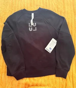 Lululemon Scuba OS Hip-Length Pullover Jewelled Black Oversized Crewneck M/L NWT thumbnail 1