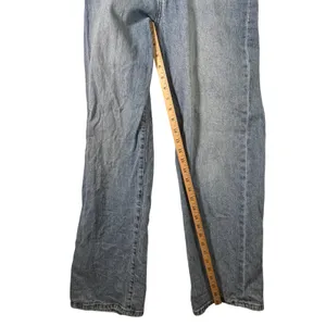 KUT from the Kloth Sienna Wide Leg Jeans Light Wash Denim High Rise‎ Size 2 Blue thumbnail 7