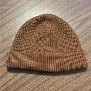 Lululemon Close Fit Wool Blend Ribbed Knit Beanie Brown Size L XL thumbnail 2