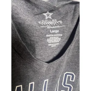Dallas Cowboys Shirt Wm LG Gray NFL Football Dallas Cowboys Authentic Sports Fan thumbnail 2