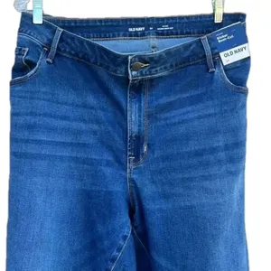 NWT Old Navy mid rise kicker boot cut denim jeans‎ plus size 24 cotton blend thumbnail 3