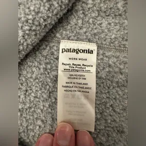 Patagonia Women’s Better Sweater 1/4 Zip Pullover Birch White- Size Large thumbnail 6