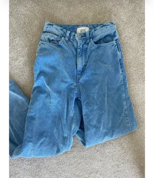 Urban Outfitters BDG Blue Corduroy Pants Mom Jeans thumbnail 5