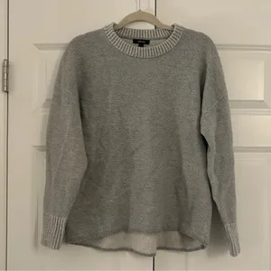 allbirds‎ boiled merino wool pullover sweater in natural grey, size medium thumbnail 9