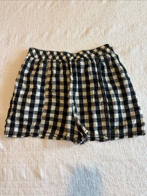 Free People Get Free Seersucker Cotton Pull-On Shorts XL thumbnail 11