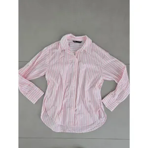 Copied - Zara Pink & White Striped Classic Button-Down Shirt Size XXL thumbnail 3