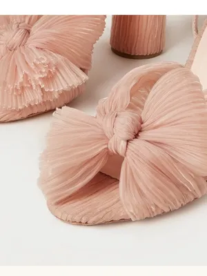 Loeffler Randall Camellia Beauty Pleated Bow Heel size 7 NEW thumbnail 3