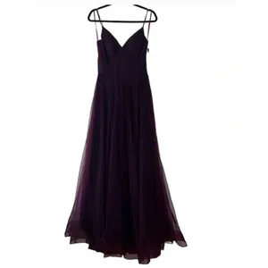 La Femme 29076 V-Neck Boned Bodice High Slit Illusion Tulle Ball Gown Size 00‎ thumbnail 6