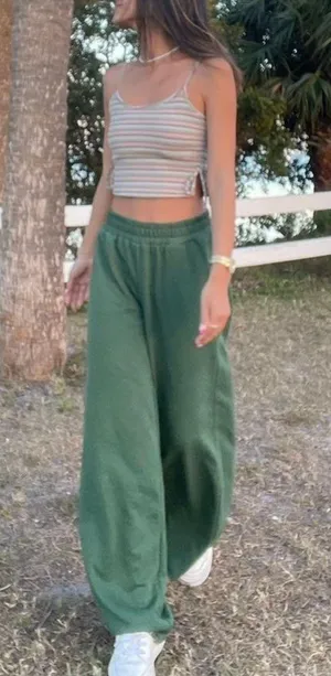 Striped Crop Cami thumbnail 1