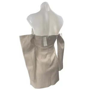 NEW Abercrombie & Fitch Mara Off Shoulder Long Sleeve Mini Sheath Shift Dress XS thumbnail 5