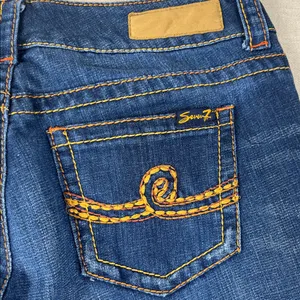 Seven7 Dark Blue Bootcut Jeans Size: 10 thumbnail 7