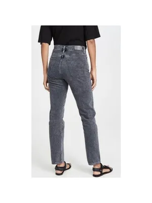 Goldsign‎ Benefit Jeans Size 24 Gray High Rise Straight Rigid Old Money Minimal thumbnail 14