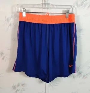 Nike Dri-Fit Training Shorts M Blue Orange thumbnail 1