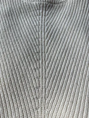 Joe's Jeans Cream Ribbed Knit shirt thumbnail 5
