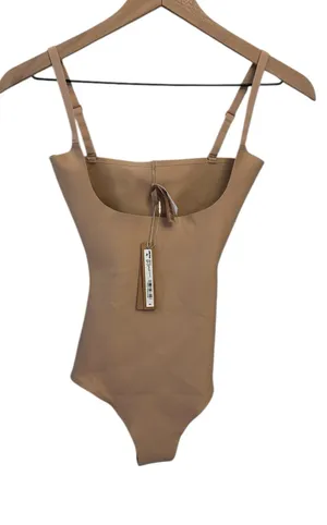 NWT Skims Body Zoned Open Bust Brief Bodysuit Clay Size Small thumbnail 1