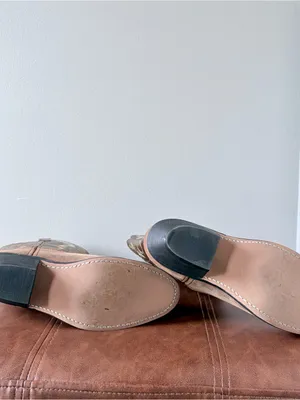 Laredo Two-Tone Brown Suede & Leather Cowboy Boots thumbnail 9