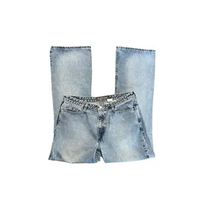 Vintage Levis Silvertab jeans 90s high rise fit and flare light wash size 32 thumbnail 2