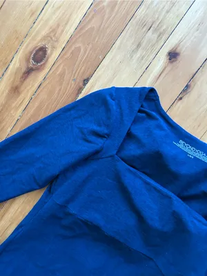 Beyond Yoga blue Impress Space Dye Long Sleeve Midi Dress Size large thumbnail 6
