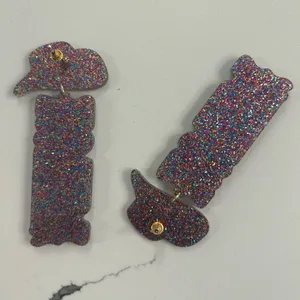 The cutest howdy earrings 🤠 White thumbnail 2