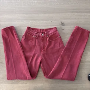 Vintage 90s JORDACHE 100% Cotton Red High Rise Jeans Sz 7/8 23” XS Butter mom thumbnail 9