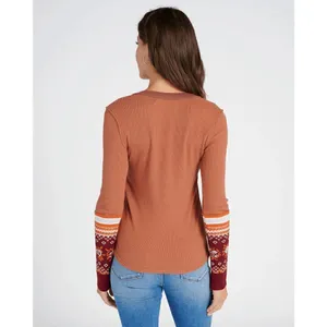 Free People Boho Long Sleeve Mikah Layering Sweater Autumn Combo Small NWT thumbnail 8