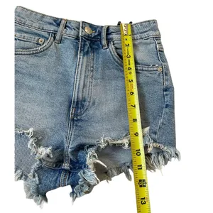 Zara Blue Denim Shorts Women Size 2 | 45-28 thumbnail 5