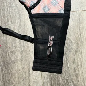Victoria's Secret Longline Plaid Lace‎ Bustier Crop Large thumbnail 7