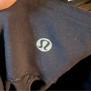 Lululemon black skinny leggings with purple thumbnail 6