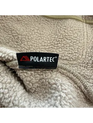 L.L.Bean Women’s Polartec Fleece Coat Tan Button Front Jacket Medium thumbnail 6