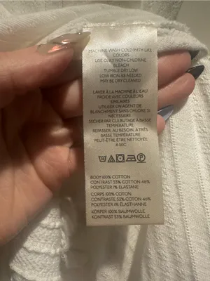 NWT FREE PEOPLE Tate Pointelle Tunic- Ivory Combo $78 MSRP thumbnail 7